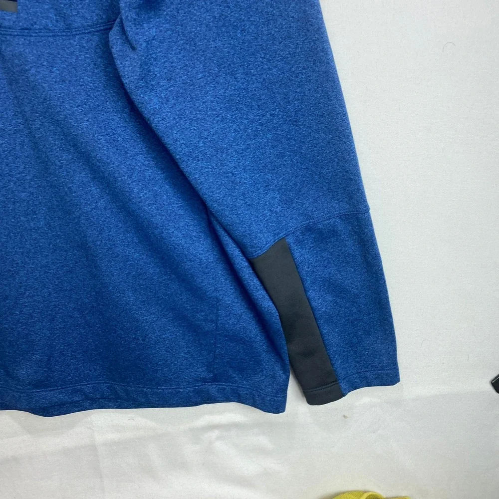 The North Face Mens XXL Blue Heather Quarter Zip Pullover Fleece Jacket NF0A3L96